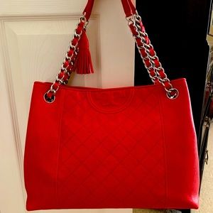 Tory Burch Fleming Leather Tote